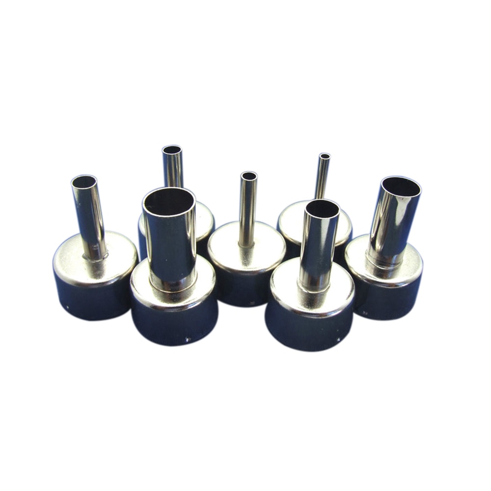 Set 7 vòi phun khí BGA dòng 858 đường kính 3MM 4MM 5MM 6MM 8MM 10MM 12MM cho súng phun khí nóng Saike ATTEN