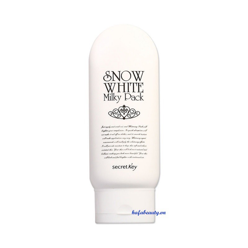 Kem tắm trắng toàn thân Secret Key Snow White Milky Pack 200g _ Kem ủ trắng toàn thân _ Secret Key Chính Hãng