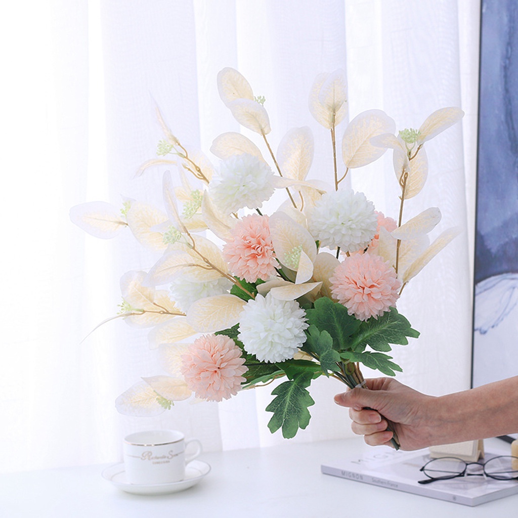 Bó Hoa Nhân Tạo Không Dệt Để Bàn Lung Linh Thích Hợp Trang Trí Đám Cưới