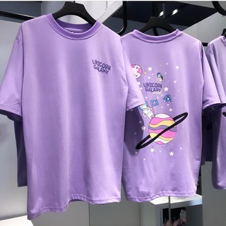 Áo phông tay lỡ UNICORN GALAXY