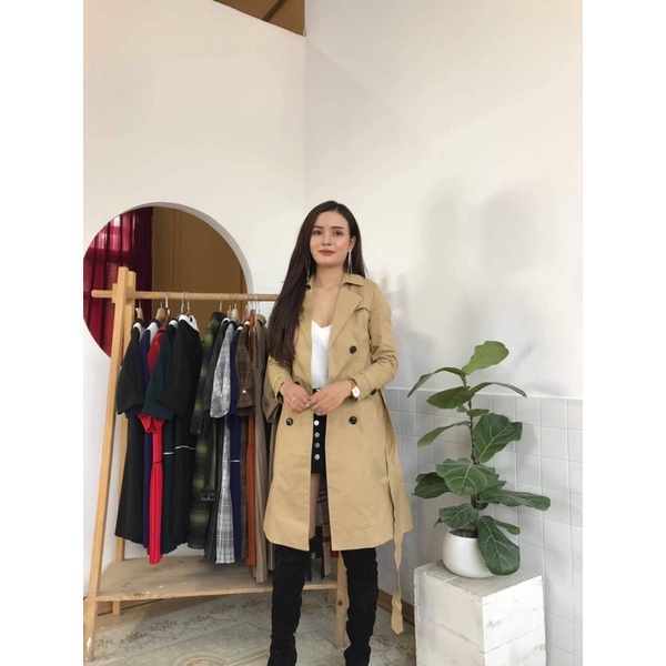 Áo măng tô kaki 2020