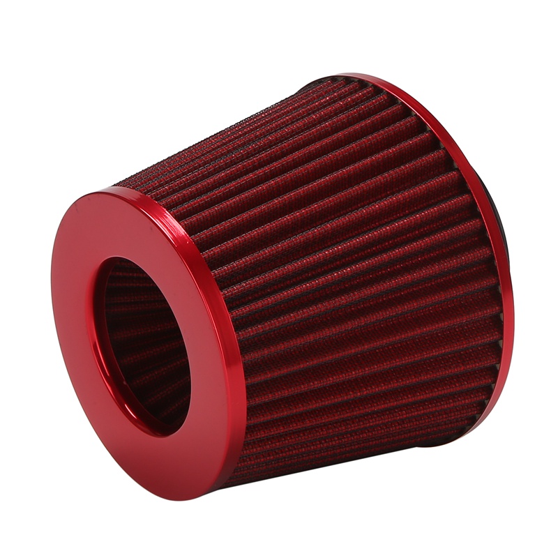 Bộ Lọc Không Khí Công Suất Cao Hình Nón Lưới Màu Đỏ Thông Dụng Cho Xe Hơi