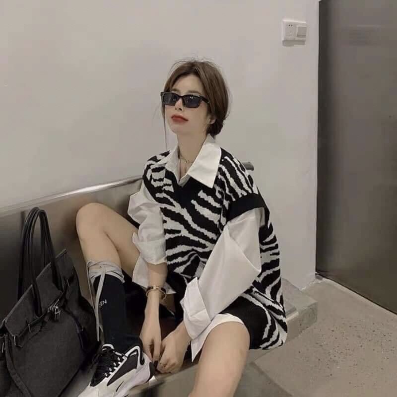 áo ghile len vằn
