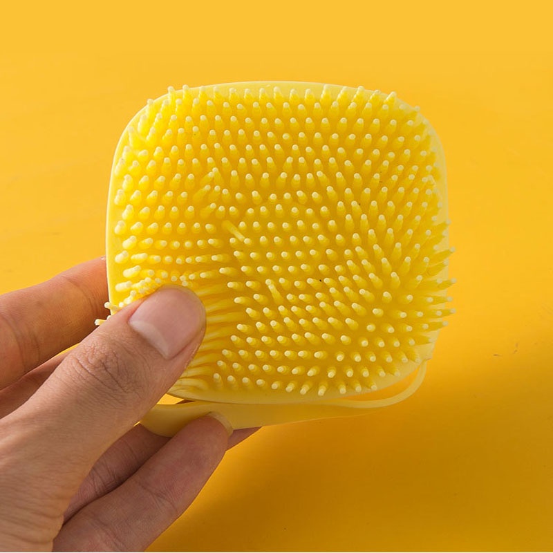 Bàn chải tắm bằng silicon massage chăm sóc cơ thể an toàn cho trẻ nhỏ