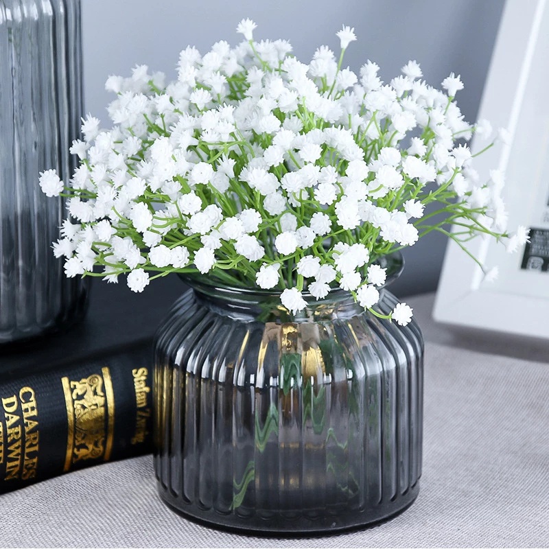 Bó hoa Gypsophila khô tự nhiên nhiều màu trang trí nhà cửa/tiệc cưới