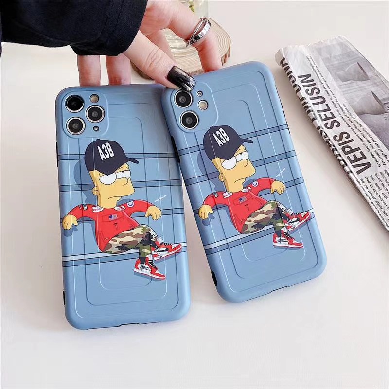 Cartoon Simpson Suitable for iPhone11 11 Pro Max 7Plus 7 8 8 X XR XS max SE 2020 12 12mini Pro Promax soft case | BigBuy360 - bigbuy360.vn