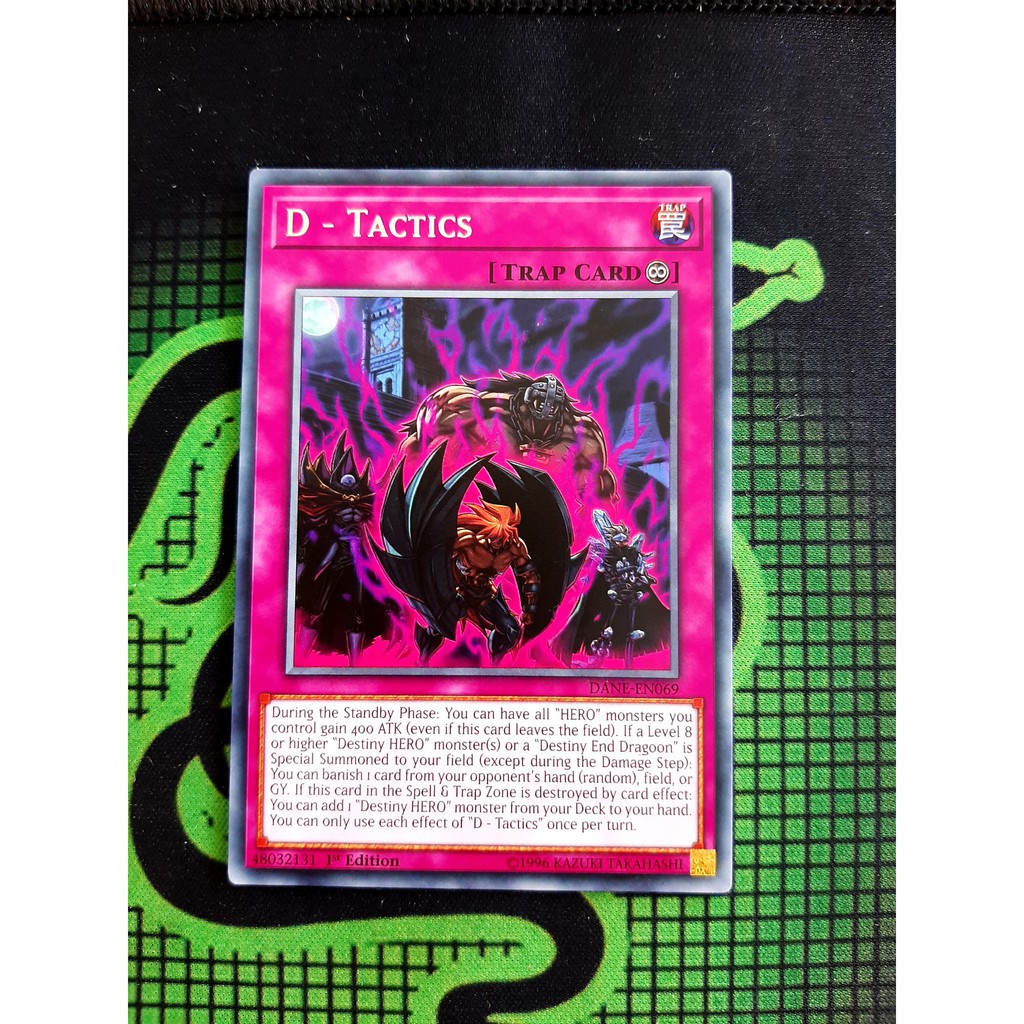 THẺ BÀI YUGIOH NEAR MINt -D - Tactics - DANE-EN069 - Rare 1st Edition