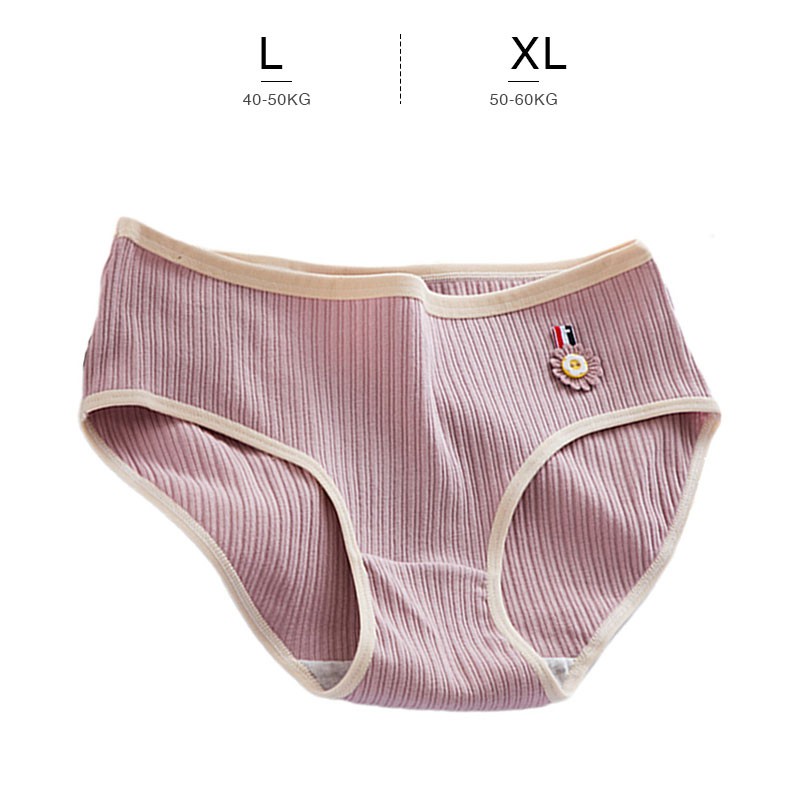 Quần lót nữ cotton gân tăm cao cấp dễ thương mềm mại thoáng khí LAVENUSA QL22