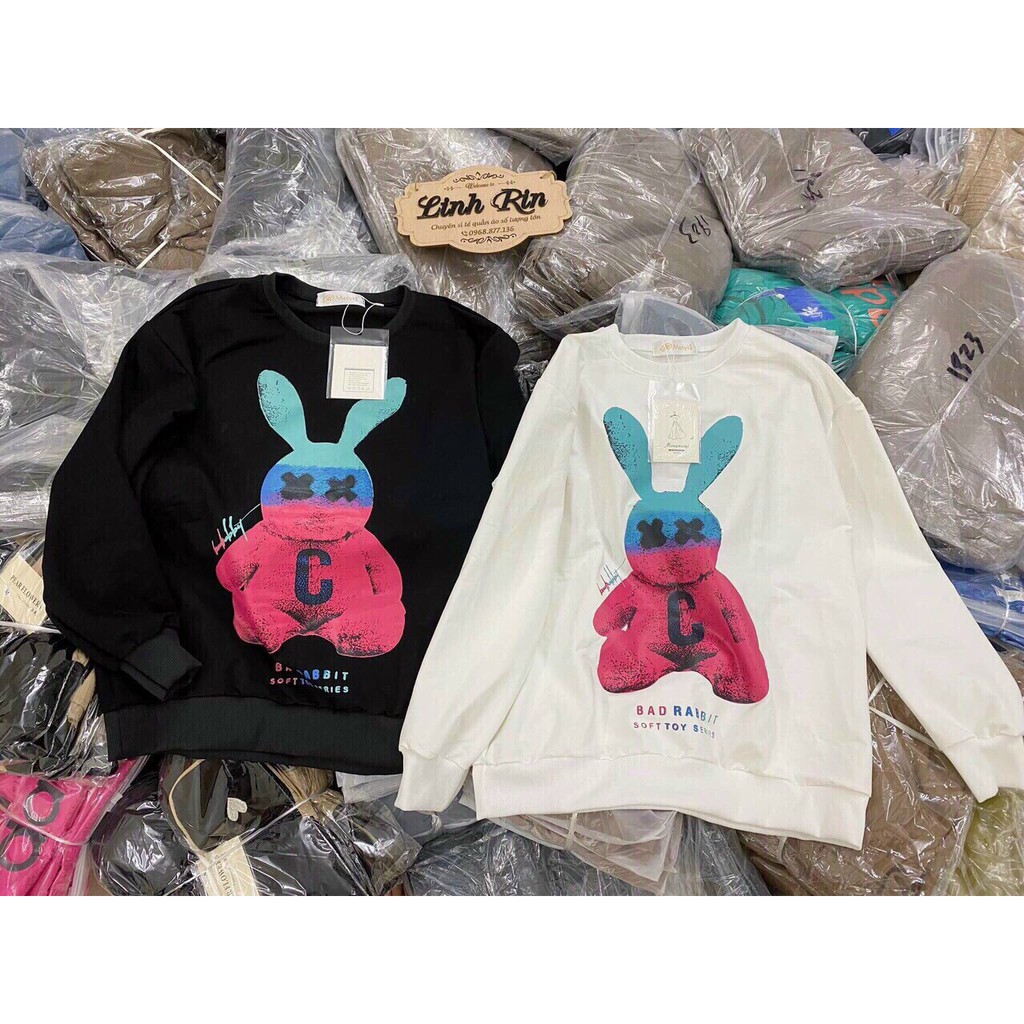 Áo sweater nỉ dày tay thun dài tay đôi nhóm form rộng style | BigBuy360 - bigbuy360.vn