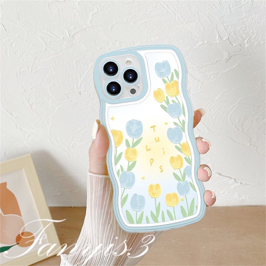 Ốp Điện Thoại TPU Mềm Họa Tiết Hoa Cho iPhone 14 13 12 11 Pro Max X XR Xs Max 8 7 6 6s Plus SE 2020