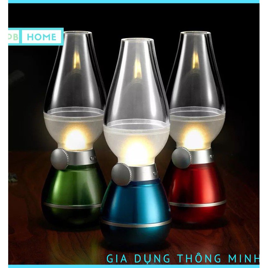 Đèn Dầu Cảm Ứng Đèn Thần Thổi Là Sáng Thổi Là Tắt Vô Cùng Thú Vị Kèm Dây Sạc Thông Minh