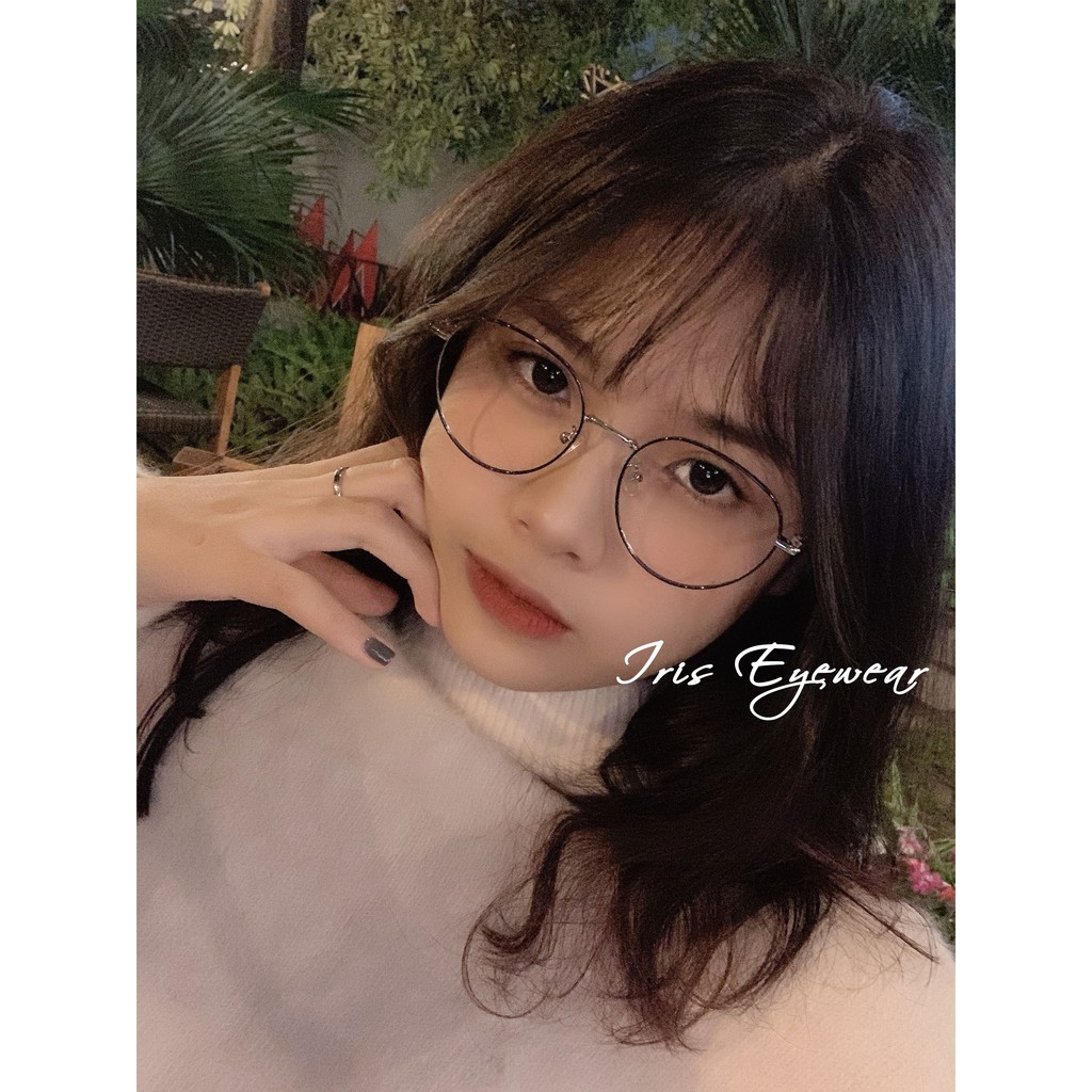 Gọng kính kim loại dáng bầu 2998 nhiều màu Iris eyewear 2021