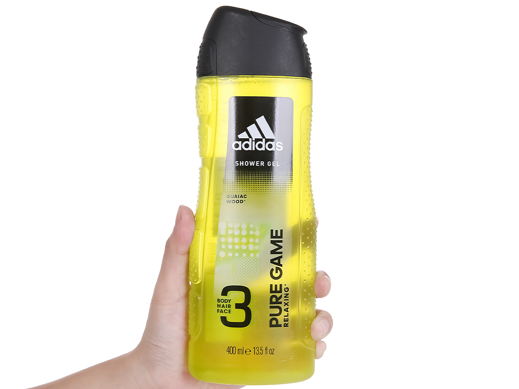 [Hàng nhập khẩu chính hãng] Sữa Tắm Gội Toàn Thân Nam Adidas Pure Game (Xanh lá) 400ml