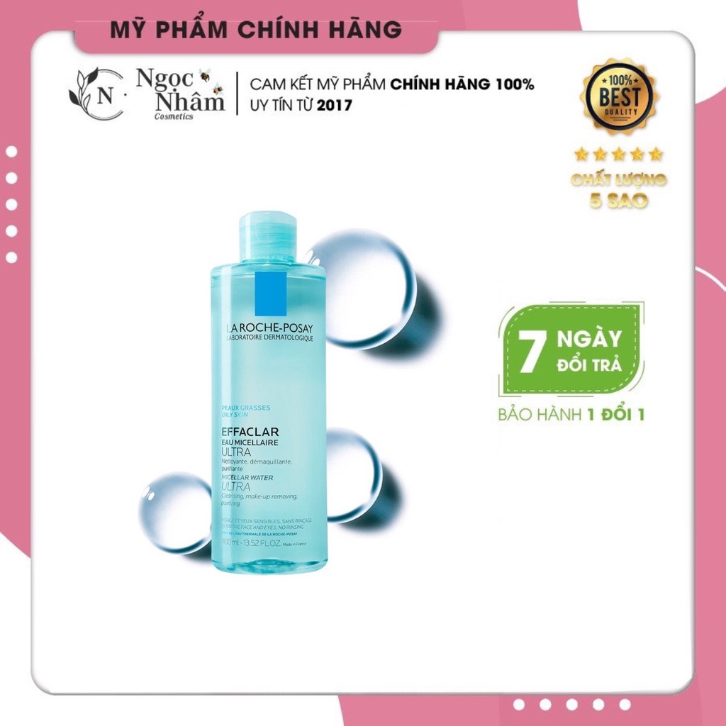Nước Tẩy Trang Làm Sạch Sâu & Kiểm Soát Bã Nhờn Cho Da Dầu Nhạy Cảm La Roche-Posay Micellar Water Ultra Oily Skin 400ml | BigBuy360 - bigbuy360.vn