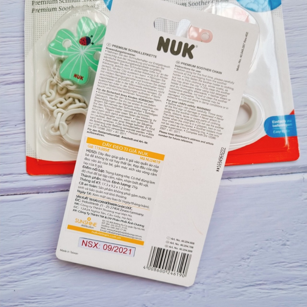 Dây Đeo Ti Giả / Đeo Gặm Nướu NUK ( Có 6 Mẫu )