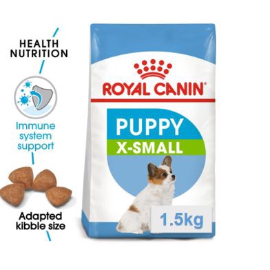 Thức ăn cho giống chó siêu nhỏ từ 2-10 tháng Royal Canin Xsmall Puppy 500g,1.5kg-Thương hiệu từ Pháp