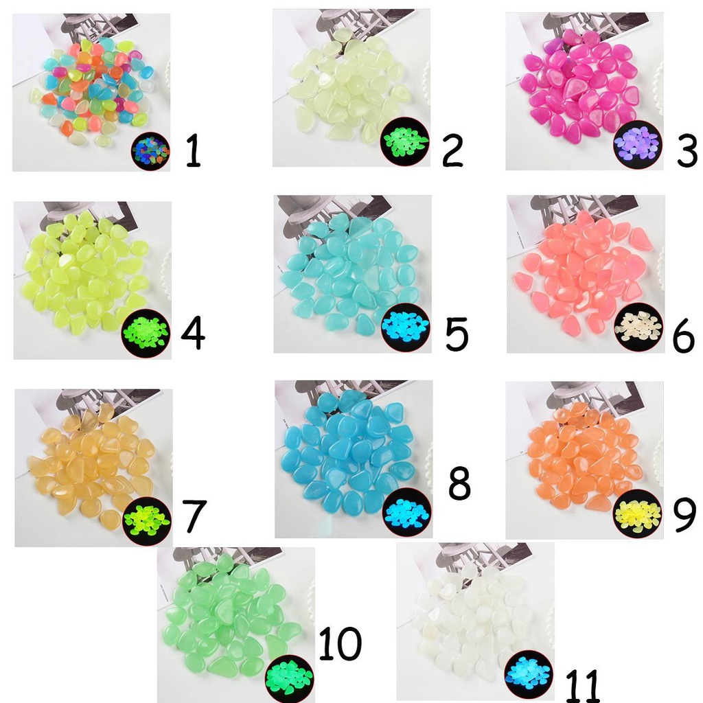 YIYU Đá Phát Sáng Sử Dụng Năng Lượng Mặt Trời Trang Trí Sân Vườn