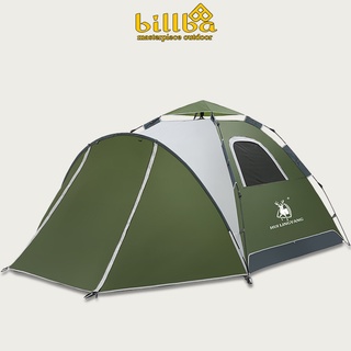Lều cắm trại tự bung 2 phòng 4-6 người Gazelle Outdoors GL1668 - Lều phượt tự bung mở rộng chính hãng XANH RÊU