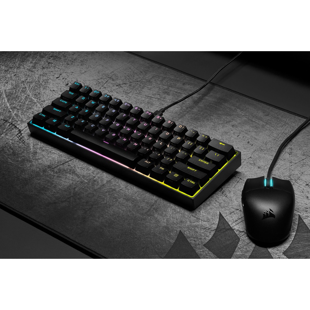 [Mã 33ELSALE hoàn 7% đơn 300K] Bàn Phím Cơ Gaming Corsair K65 RGB Mini Cherry MX Speed - CH-9194014-NA