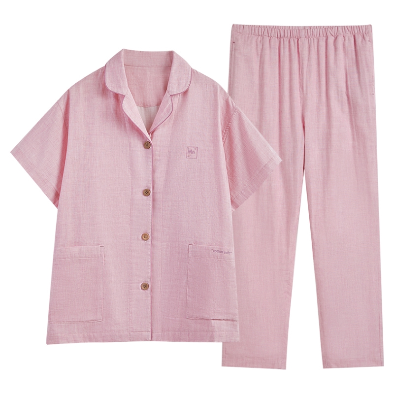 Bộ Đồ Ngủ Cotton Tay Ngắn Kiểu Dáng Dễ Thương Xinh Xắn Cho Nữ | BigBuy360 - bigbuy360.vn