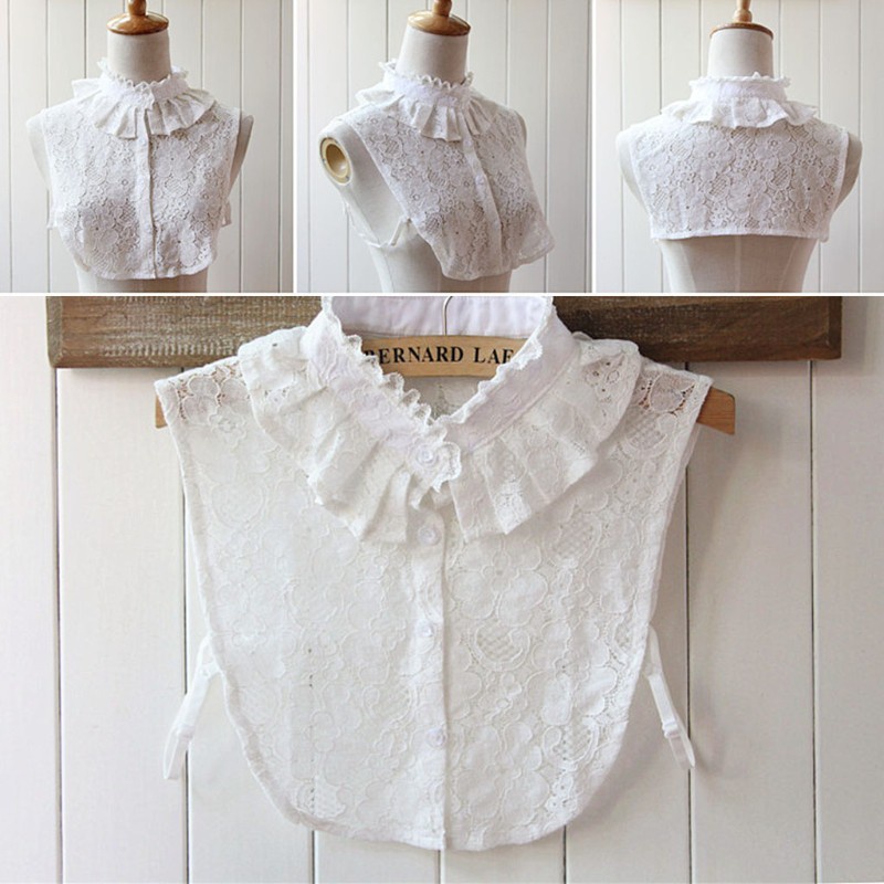 Cổ Áo Sơ Mi Giả Màu Sắc Thời Trang Cho Nữ