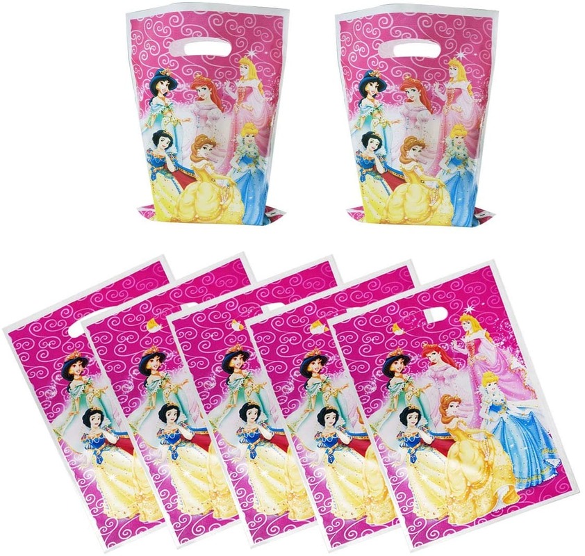 Set 10 Túi Đựng Quà Thiết Kế Công Chúa Bạch Tuyết Hoạt Hình Dùng Cho Tiệc Sinh Nhật Trẻ Em
