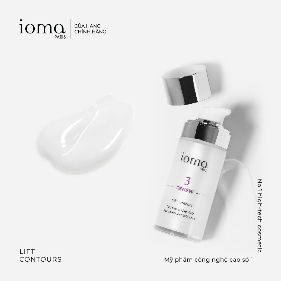 Kem chăm sóc vùng cổ &amp; rãnh ngực Ioma Paris Lift Contours - 50ml