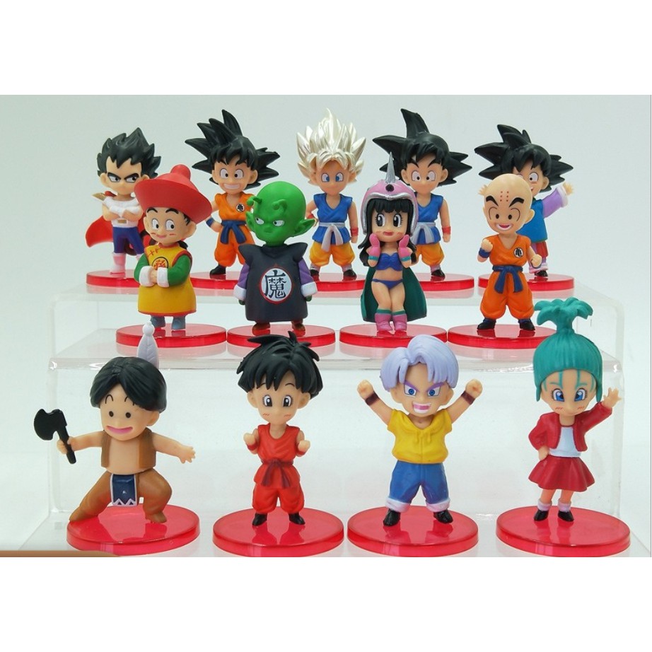 Mô hình Dragon Ball - Son goku, Vegeta, Son Gohan  Dragon Ball Supper cao 9cm chi tiết sắc nét