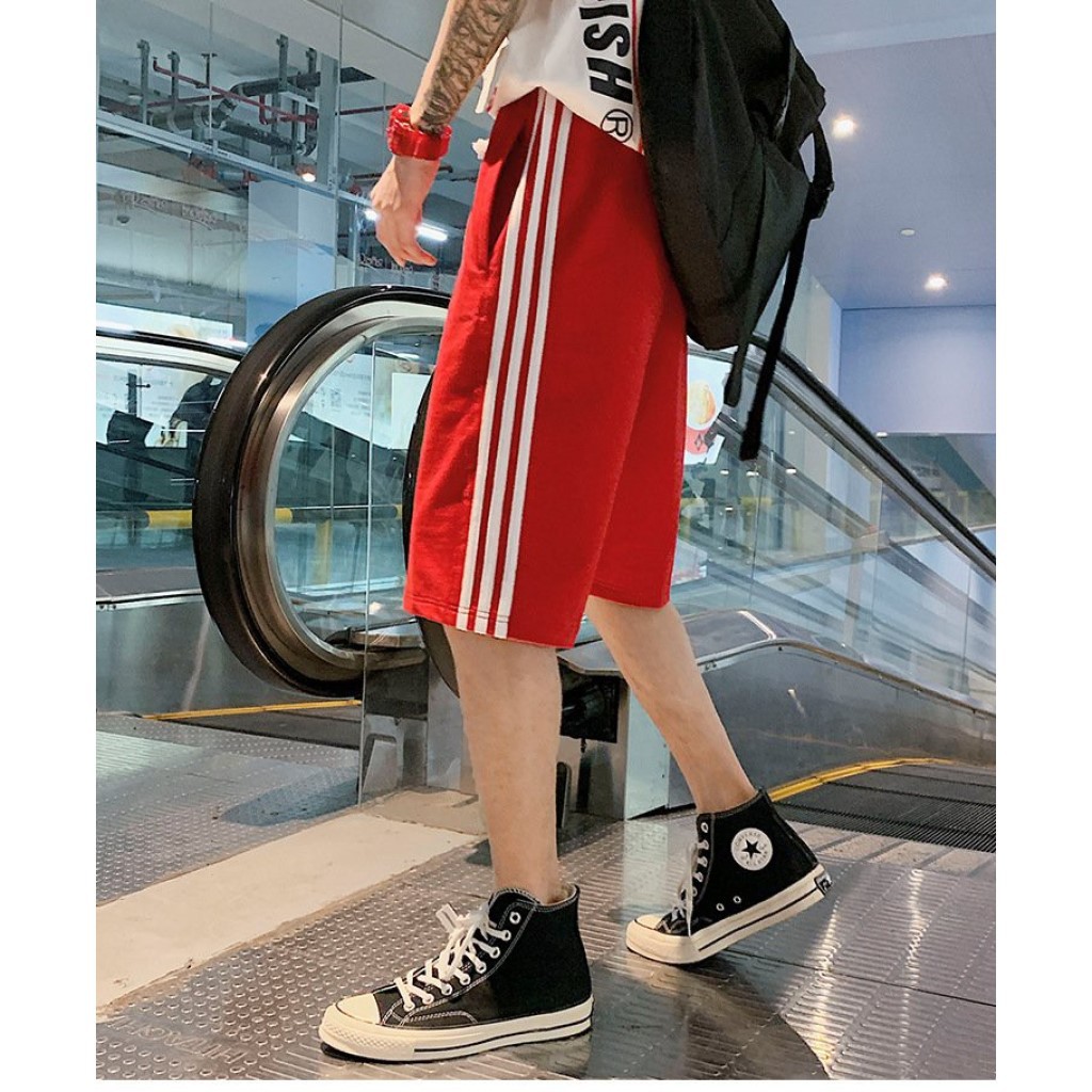 Quần Short Nam 3 Sọc Kiểu Dáng Hàn Quốc- Thời Trang Unisex
