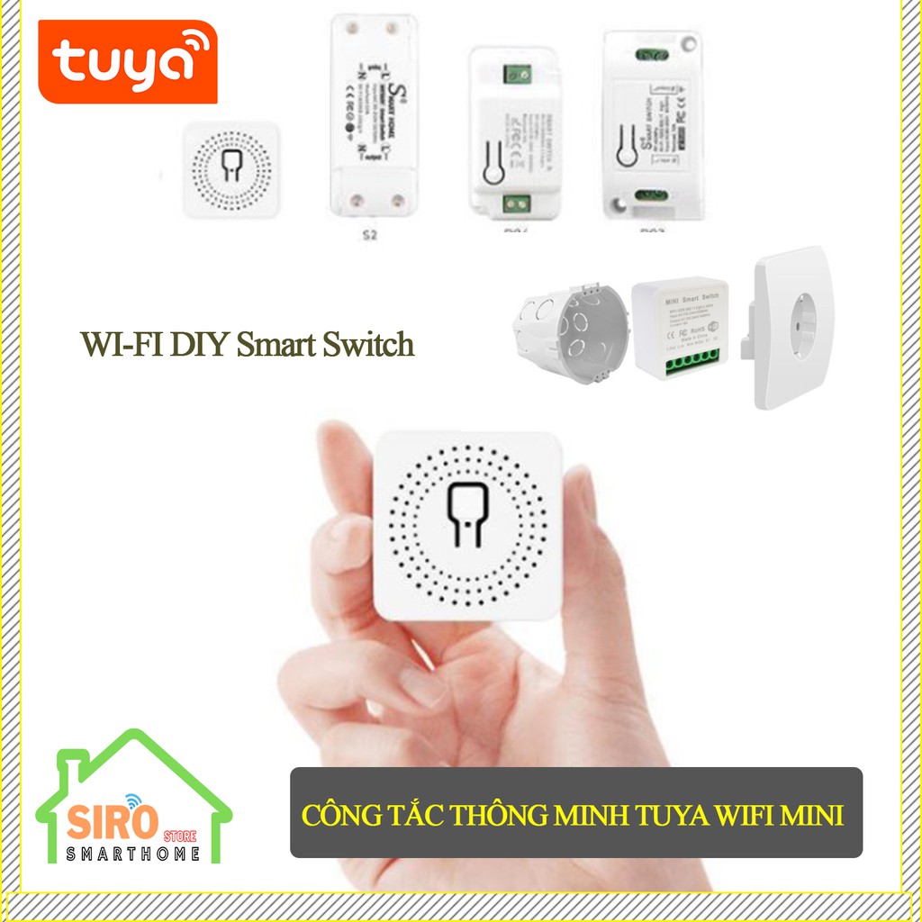 Công Tắc Thông Minh TUYA MINI WIFI - Công suất cao 16A