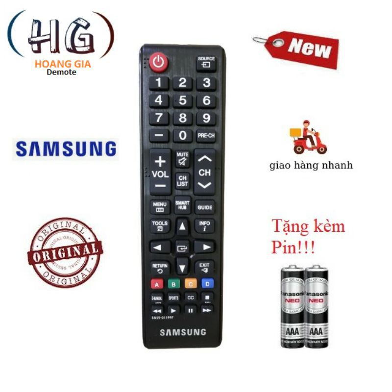 Điều khiển tivi Samsung các dòng Tivi Samsung UA32 UA40 UA43 UA 49 UA50 UA55 QA65 4K Smart QLED