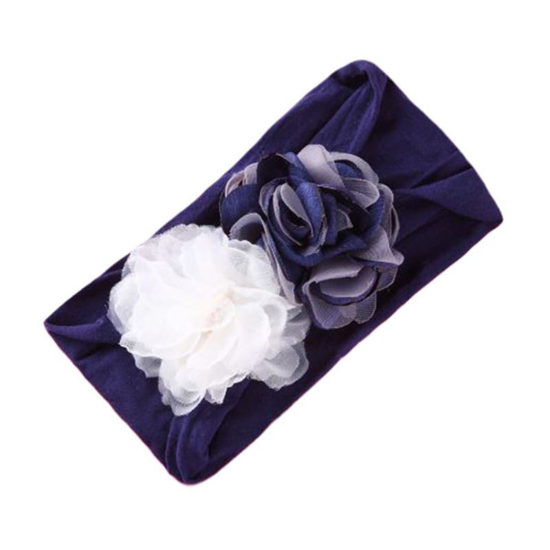 Băng Đô Hoa Co Giãn Phối Lưới Thoáng Khí Thời Trang Xinh Xắn Cho Bé Gái