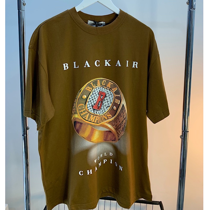 Áo phông Blackair chính hãng 100% Cotton 2 chiều hình nhẫn champion