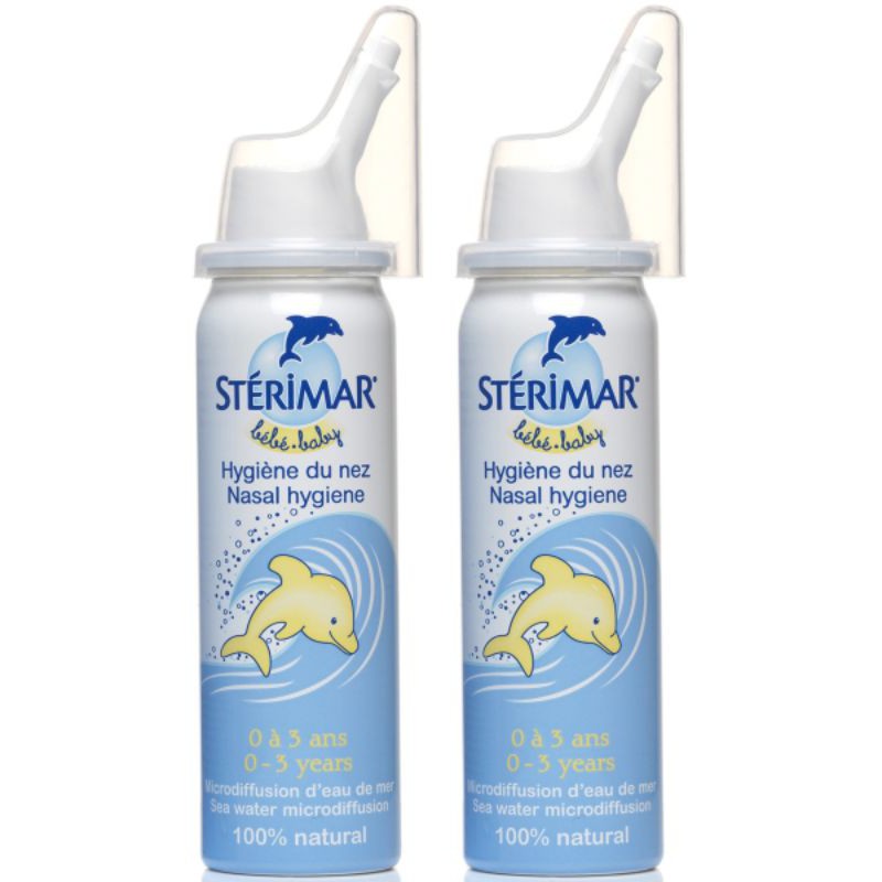 Xịt mũi Sterimar - Làm sạch dịch nhầy mũi, loại bỏ vi khuẩn (Chai 50ml)