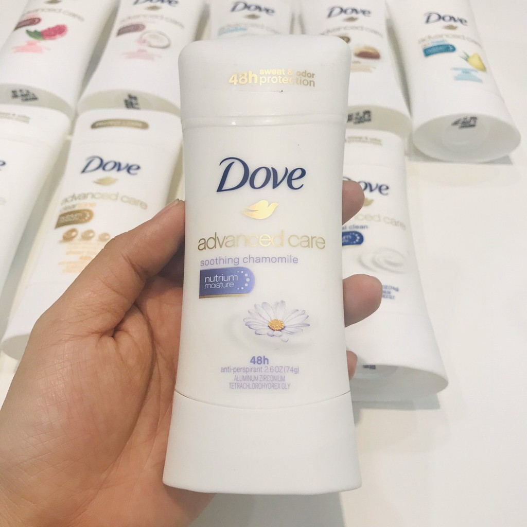 LĂN KHỬ MÙI DOVE CHO NỮ - Advanced Care 48h 74g (mẫu mới)