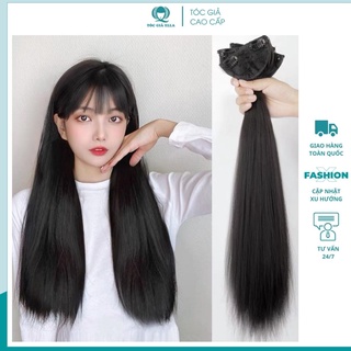 Tóc giả kẹp ❤️FREESHIP❤️ Tóc giả kẹp phím phồng thẳng 3 dải