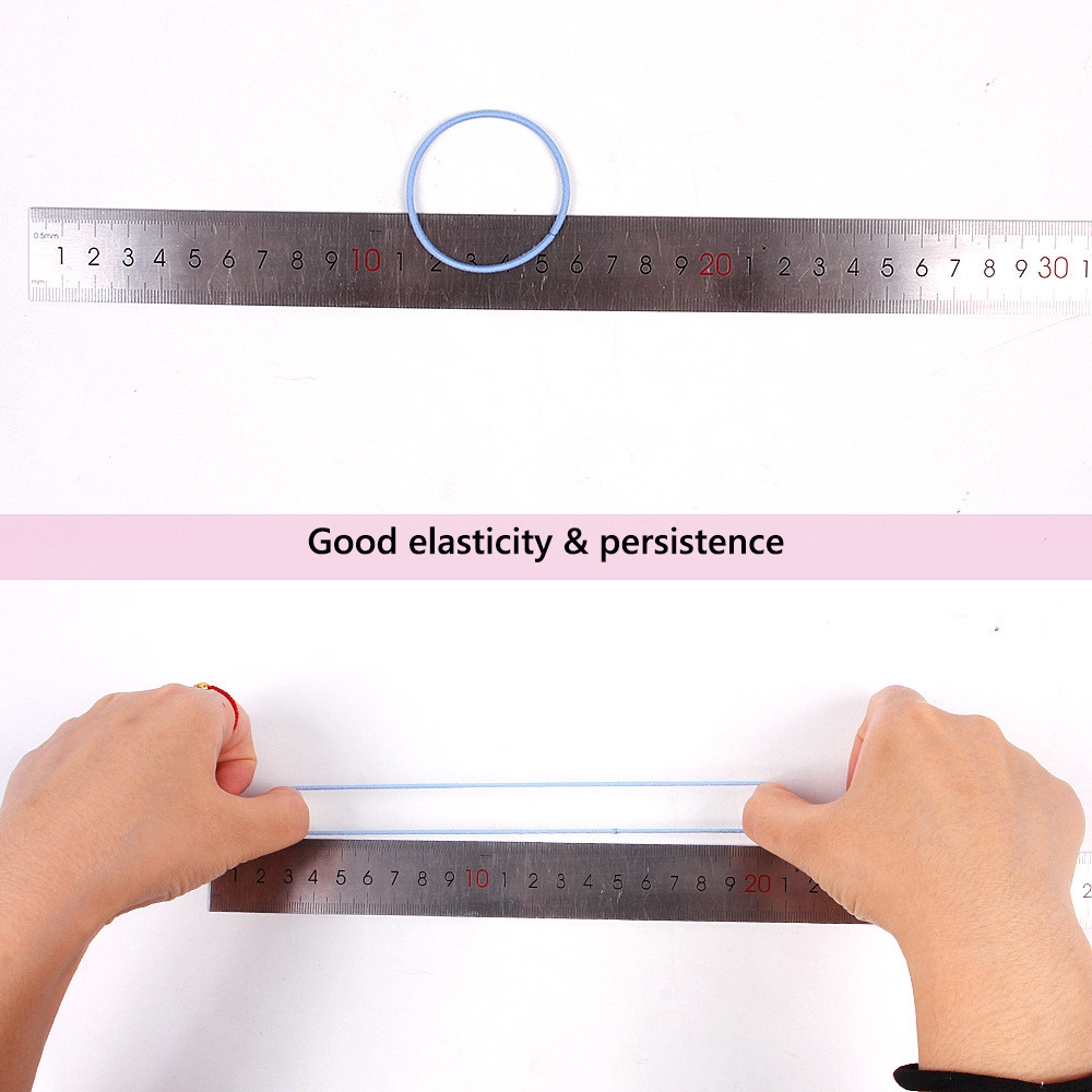 Dây cột tóc co dãn màu trơn cho nữ