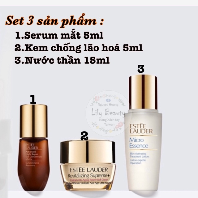 Set 3 sản phẩm Estee lauder