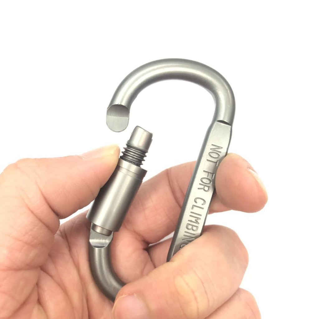 Khóa treo leo núi💓FREESHIP💓Móc khóa nhôm Carabiner hình chữ D được làm từ hợp kim nhôm cao cấp siêu cứng và bền 8498
