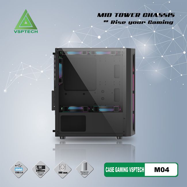 Vỏ Máy Tính VSP Mid TOWER CHASSIS M04