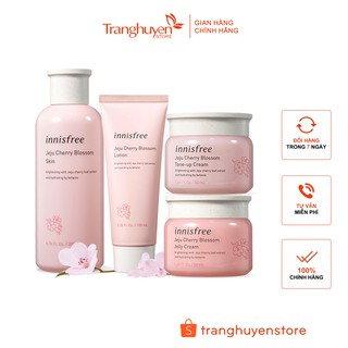 Set Dưỡng Ẩm , Nâng Tông Da Trắng Hồng Innisfree Jeju Cherry Blossom