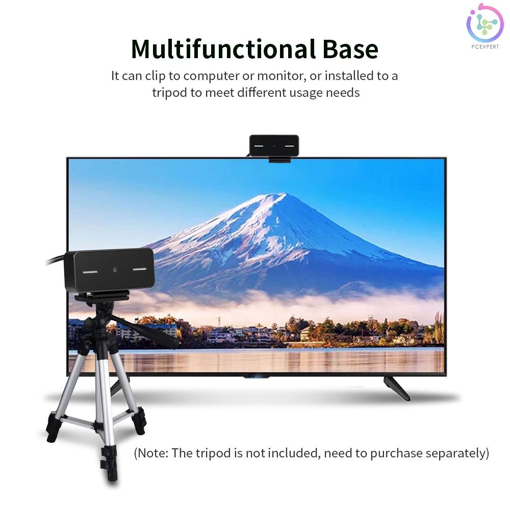 5 Million Pixels High Definition USB Camera Auto Focus Webcam Built-in Microphone Drive-free Web Camera for PC Laptop Black