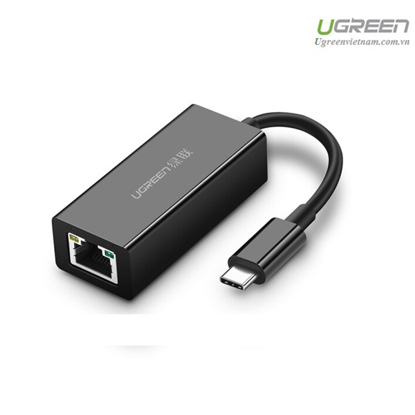 Cáp USB Type C to Lan Gigabit 10/100/1000 cao cấp Ugreen 50307- Hàng chính hãng bảo hành 12 tháng