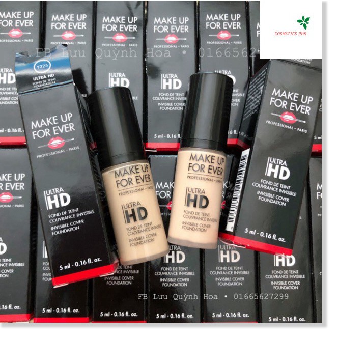 [Mã GG] [ Minisize 5ml ] Kem nền Make Up Forever Ultra HD Foundation