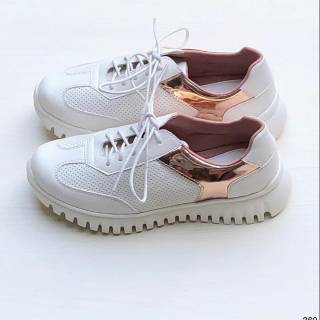Giày loafer đính nơ Vascara màu xám GBB 0360
