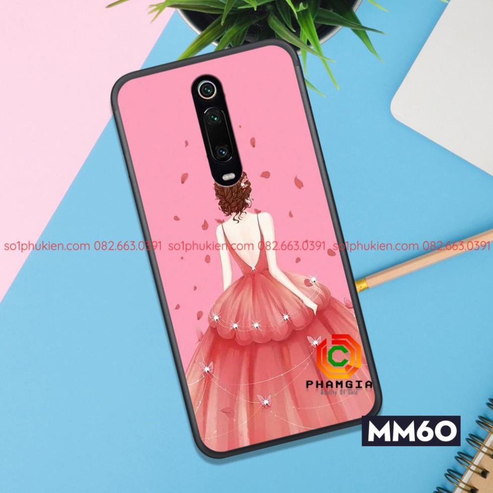 Ốp lưng điện thoại XIAOMI K20 K20 PRO MI 9T MI 9T PRO ép kính chống bể  in hình cô gái cực đẹp