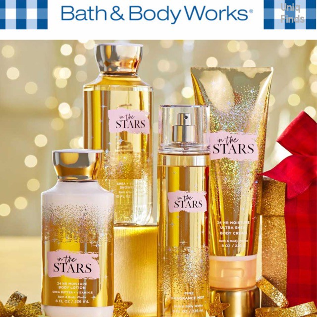 Bộ sản phẩm Xịt Tắm Dưỡng Bath & Body Works mùi In the Stars