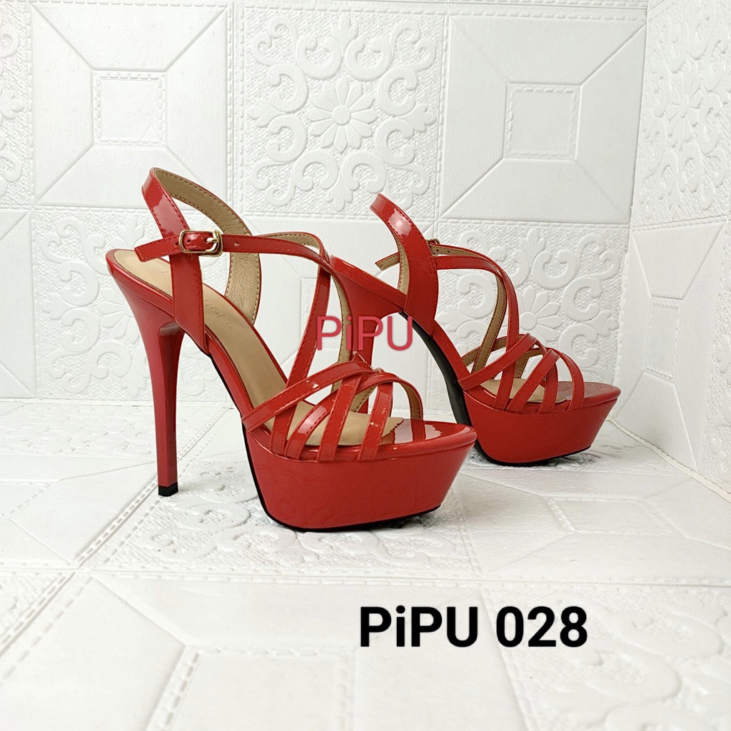 Giày cao gót đế đúp 13cm,sandal cao gót thời trang,sự kiện,hoa hậu catwalk,pipu 028