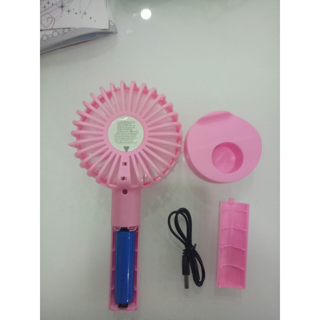 Quạt mini 3 tốc độ kèm sạc + pin | BigBuy360 - bigbuy360.vn