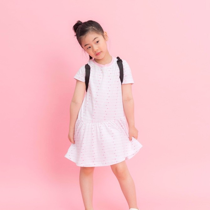 Váy thun JOOKYLI bé gái trái tim 43G0752